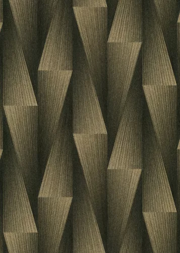 Arany-fekete 3D mintás (lángálló, mosható) vlies-vinyl tapéta