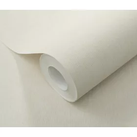   Krém alapon ezüst csillámos elegáns egyszínű strukturált vlies-vinyl tapéta