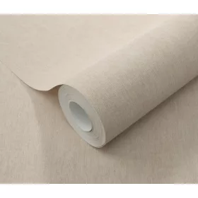   Halvány bézs alapon csillámos egyszínű strukturált vlies-vinyl tapéta