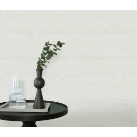   Fehér ezüst csillámos elegáns egyszínű strukturált vlies-vinyl tapéta
