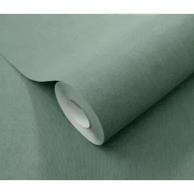   Sötétebb petrol zöld alapon ezüst csillámos elegáns egyszínű strukturált vlies-vinyl tapéta