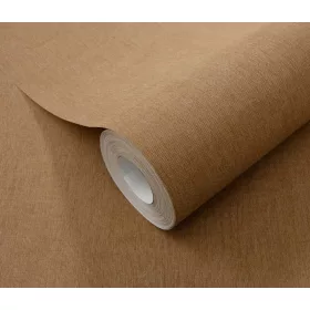   Barna alapon ezüst csillámos egyszínű strukturált vlies-vinyl tapéta