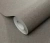 Szürke matt egyszínű szövött textil hatású (lángálló, mosható) vlies-vinyl tapéta