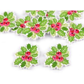 Fa gomb: Karácsonyi motívumok - több változatban