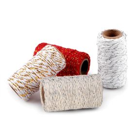 Piros-arany pamut zsinór (1,5 mm-es) tekercsben (#5)