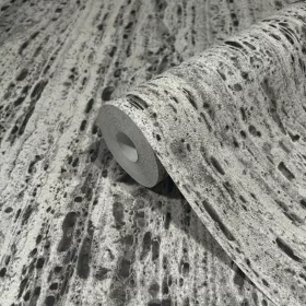   Travertino: szürke-barna travertin kőhatású strukturált (mosható) vlies tapéta