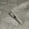 Travertino: szürke geometrikus kőmozaik mintás (mosható) vlies tapéta