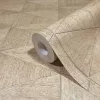 Travertino: homokbézs és taupe geometrikus mozaik mintás (mosható) vlies tapéta