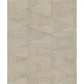   Travertino: homokbézs és taupe geometrikus mozaik mintás (mosható) vlies tapéta