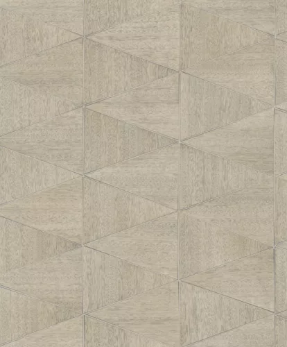 Travertino: homokbézs és taupe geometrikus mozaik mintás (mosható) vlies tapéta