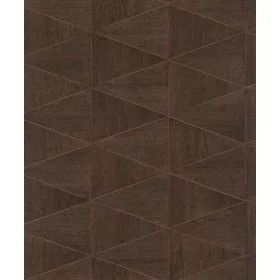   Travertino: barna-réz fahatású geometrikus csempemintás (mosható) vlies tapéta