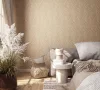 Travertino: középbarna fa lamella mintás (mosható) vlies tapéta