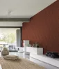 Travertino: taupe fa lamella mintás (mosható) vlies tapéta