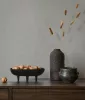 Boho: Kőszürke lenvászon hatású (mosható) vlies-vinyl tapéta
