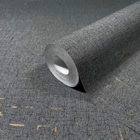   City Romance textil mintás: fekete (antracit) a. bronzos fényes vlies-vinyl tapéta