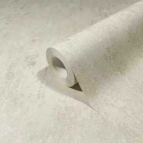   City Romance Beton: bézs alapon világos fényes mintás vlies-vinyl tapéta