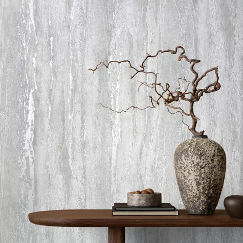 Marburg Textures Book Neutral Walls: Világos taupe finom strukturált egyszínű (mosható) vlies-vinyl tapéta