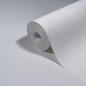   Ritus: Fehér egyszínű matt texturált (mosható) vlies-vinyl tapéta