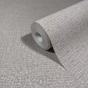   Ritus: Cementszürke egyszínű matt texturált (mosható) vlies-vinyl tapéta
