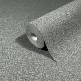   Ritus: sötétszürke apró betonmintás egyszínű matt texturált (mosható) vlies-vinyl tapéta