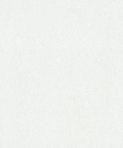 Ritus: Fehér alapon fémes gyöngyházfehér virág mintás (mosható) vlies-vinyl tapéta