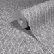 Ritus: Modern ezüst szürke rombusz mintás (mosható) vlies-vinyl tapéta
