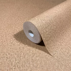   Ritus: Matt karamellbarna matt beton hatású (mosható) vlies-vinyl tapéta