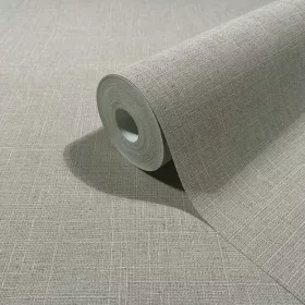   Boho: Meleg szürkés bézs greige tónusú lenvászon hatású (mosható) vlies-vinyl tapéta