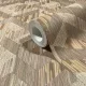 Boho: Aranybézs faerezetes geometrikus lenvászon hatású (mosható) vlies-vinyl tapéta