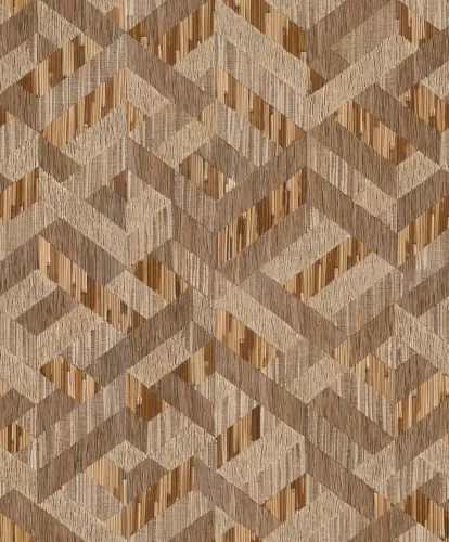 Boho: Aranybézs faerezetes geometrikus lenvászon hatású (mosható) vlies-vinyl tapéta