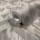 Boho: Hamvas barna faerezetes geometrikus lenvászon hatású (mosható) vlies-vinyl tapéta