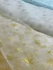 Glitteres farsangi/karácsonyi organza hópelyhekkel: ARANY