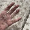 Glitteres farsangi/karácsonyi organza hópelyhekkel: ARANY