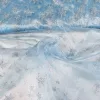 Glitteres farsangi/karácsonyi organza hópelyhekkel: HALVÁNY KÉK