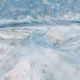 Glitteres farsangi/karácsonyi organza hópelyhekkel: HALVÁNY KÉK