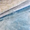 Glitteres farsangi/karácsonyi organza hópelyhekkel: HALVÁNY KÉK