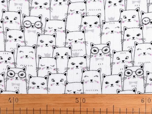 Cica mintás tetra pelenka 80 cm széles