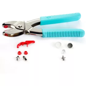   Prym Love Türkiz multifunkciós patentozó, ringliző és lyukasztó készülék