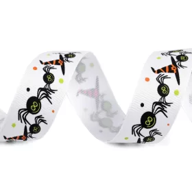 Ripsz szalag Halloweenes mintákkal 25 mm-es