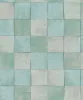 Naomi: Pasztell zöld-kék csempe mintás (mosható) vlies-vinyl tapéta