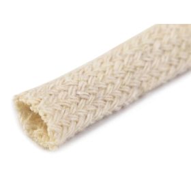 Pamut lapos zsinór (7 mm széles): Vil. bézs (#1)