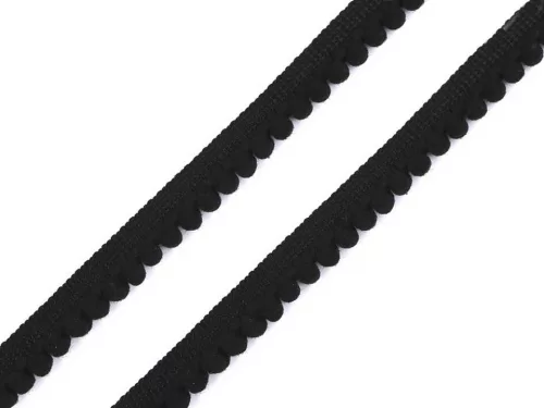 Mini POM-POM (bojt) szalag több színben - Paszomány szélessége 11 mm, bojtokkal Ø5 mm