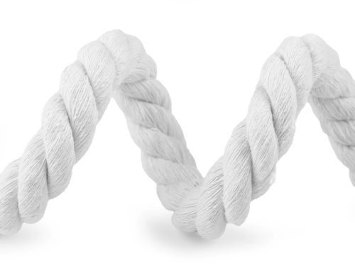 Vastag (20 mm) sodrott pamut kötél (táska zsinór) több színben