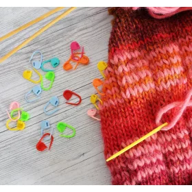   20 db Szemjelölő(sorjelölő) horgoláshoz, kötéshez (11x21) mm kézimunka kellék (20 db-os csomag)