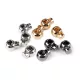 Fém rozsdamentes rugós, zsinór szabályozó, zsinórvég 14x18 mm (egy lyukas) több FÉMES színben