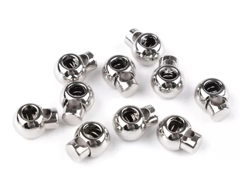 Fém rozsdamentes rugós, zsinór szabályozó, zsinórvég 14x18 mm (egy lyukas) több FÉMES színben