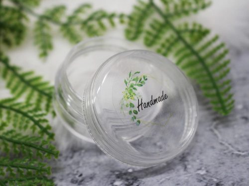 Papír öntapadós ragasztó TÖBB FAJTA Handmade with love, thank you Ø25 mm