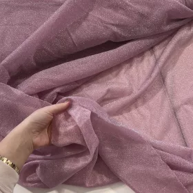 Csillogó kötött elasztikus lurex:Rózsaszín (#10)