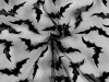 Halloween denevér mintás sifon anyag: FEKETE
