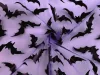 Halloween denevér mintás sifon anyag: LILA
